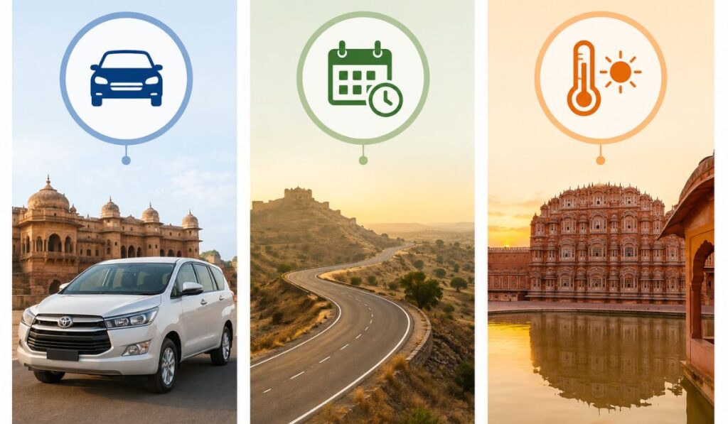 Rajasthan Tour by Car and Driver Cost (2026 Guide): Real Prices, Routes & Budget Breakdown
creat for cta bllse with main keyword