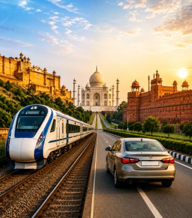 Golden Triangle by Train vs Car